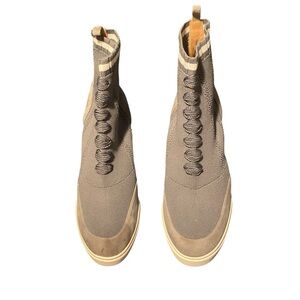 Paolo Gray and Silver Ankle Boots with Modern Design